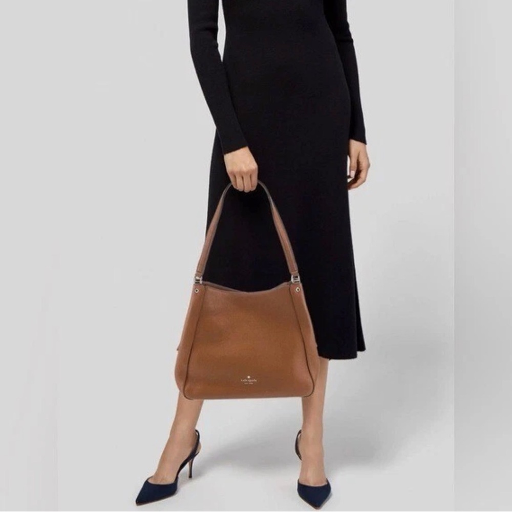 Kate Spade Leila Triple Compartment Shoulder Bag / Warm Brown / BRAND NEW / NWT - Picture 8 of 8